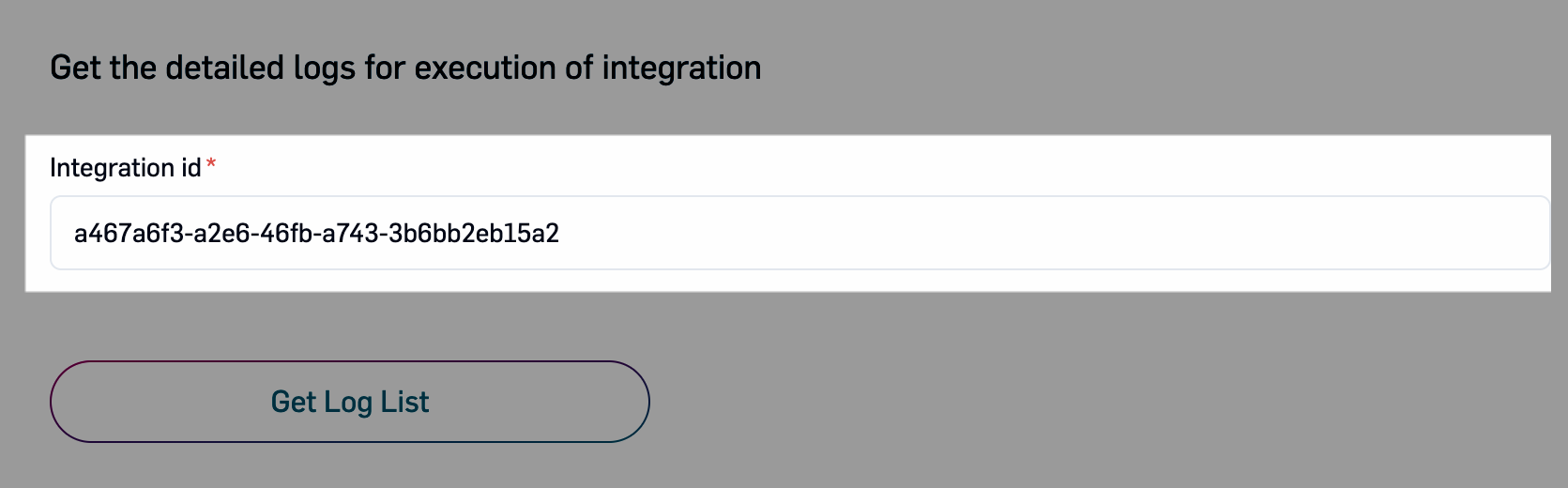 Integration id field highlighted in the Developer IDE for Integrations UI